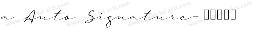a Auto Signature字体转换